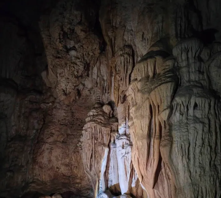Limestone cave formations on Baratang Island